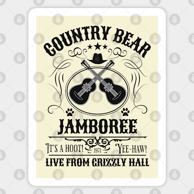 Country bear jamboree Magnet by Polynesian Vibes